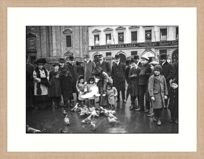 Feeding Pigeons, Munich, Germany